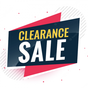 CLEARANCE SALE